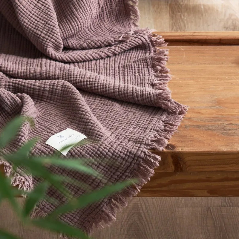 Soft Cotton Throw Blanket