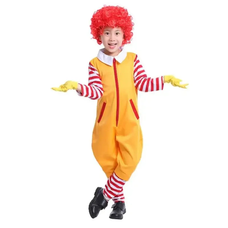 Parent-Child Yellow Clown Costume