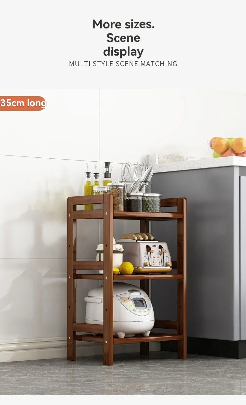 Multi-Layer Floor Standing Kitchen Shelf