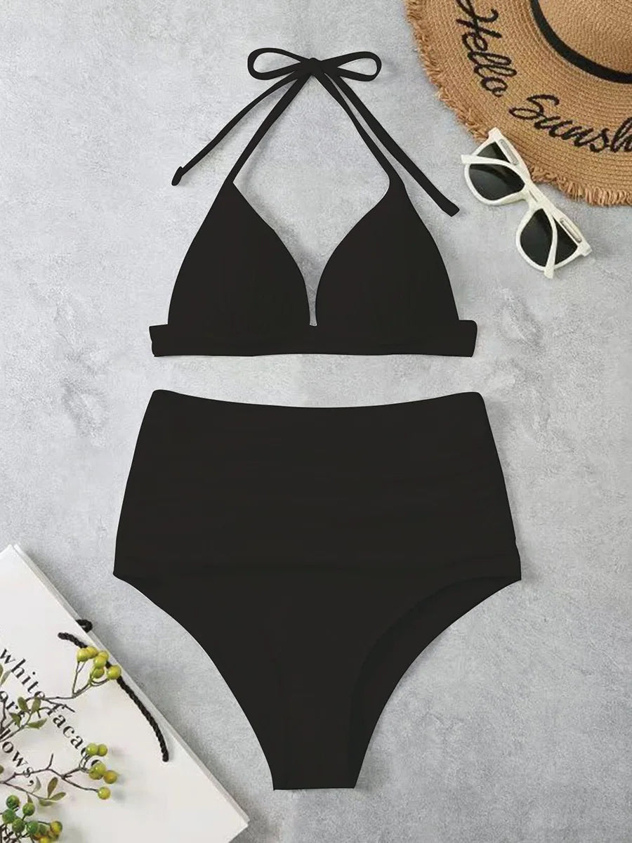 Solid Triangle Bikini