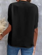 Sophia V-Neck Office Blouse