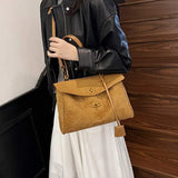 Frosted Leather Shoulder Bag
