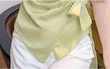 Chiffon V-Neck Short Sleeve Women's Jacket
