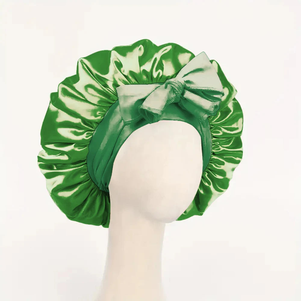 Adjustable Silk Satin Bonnet for Sleeping – Hair Protection