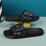 Men Genuine Leather Summer Sandals Slippers