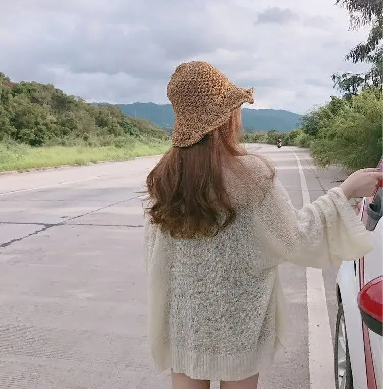 Women Oversized Long Knit Cardigan