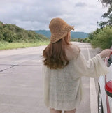 Women Oversized Long Knit Cardigan