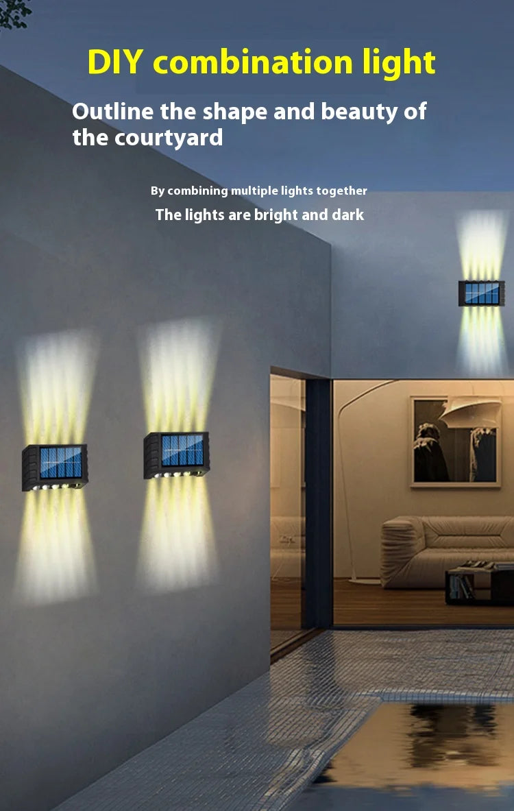 Solar LED Wall Lamp Up & Down Light