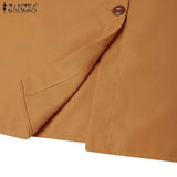 Women Buttoned Cargo Skirt