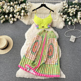 Women's Crop Top & Skirt Set