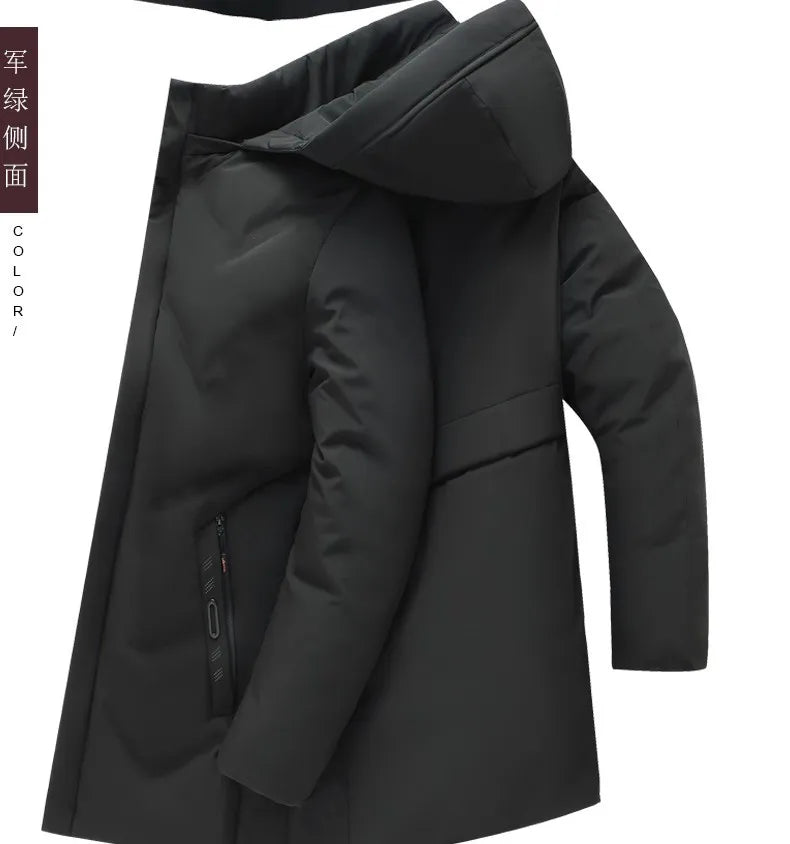 Men Thick Hooded Parka Jacket