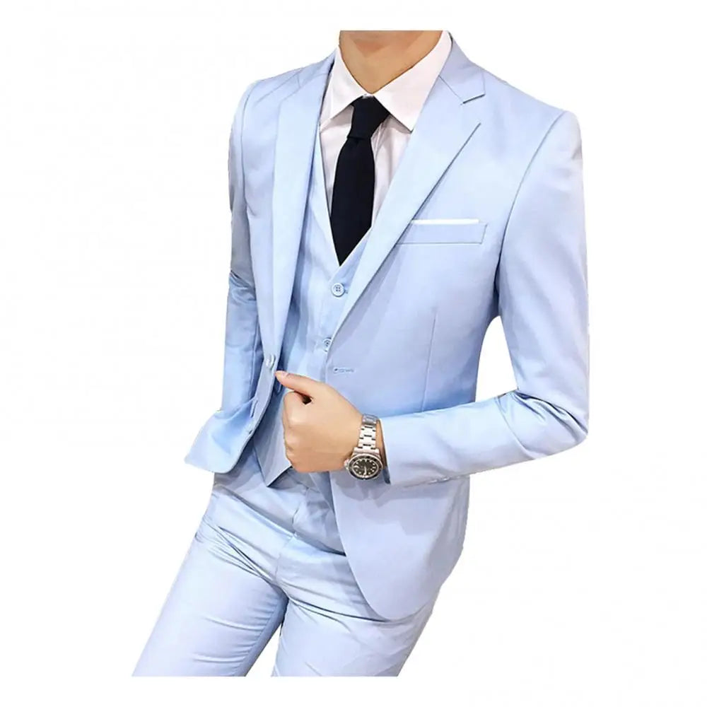 Men 3-Piece Wedding Formal Suit Set