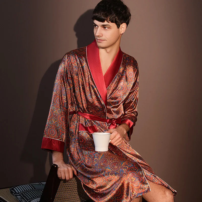 Elite Silk Lounge Robe