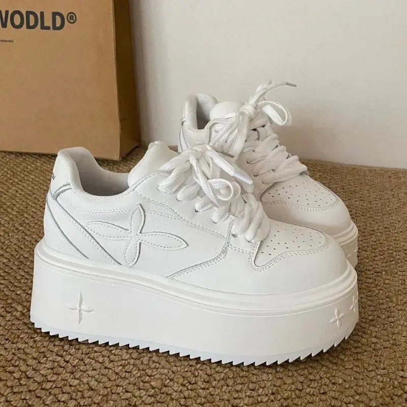 Women Sneakers Casual Thick Sole Platform Shoes