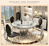 Rotating Metal Dining Table