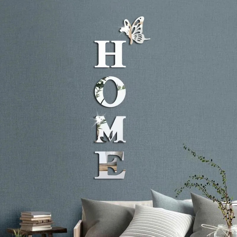 Home Mirror Wall Sticker