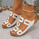 Thick-Soled Wedge Slippers – Large Size 2025