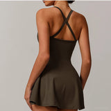 Women Tennis Dress with Shorts