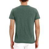 Men Cotton Henley T-Shirt