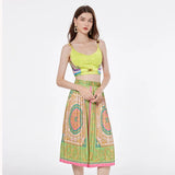 Women's Crop Top & Skirt Set