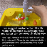 Kids Electric Kitchen Sink Toy