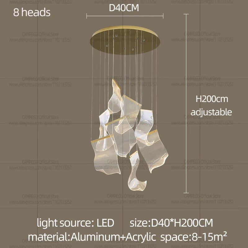 Modern LED Chandelier Pendant Lamp