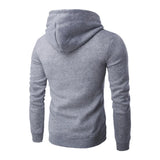 Men's Solid Color Hoodie Jacket