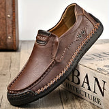 Men Comfortable Leather Business Loafers