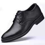 Men’s Black Leather Oxfords