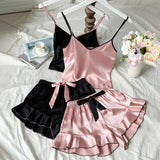 Women's Satin Pajama Set