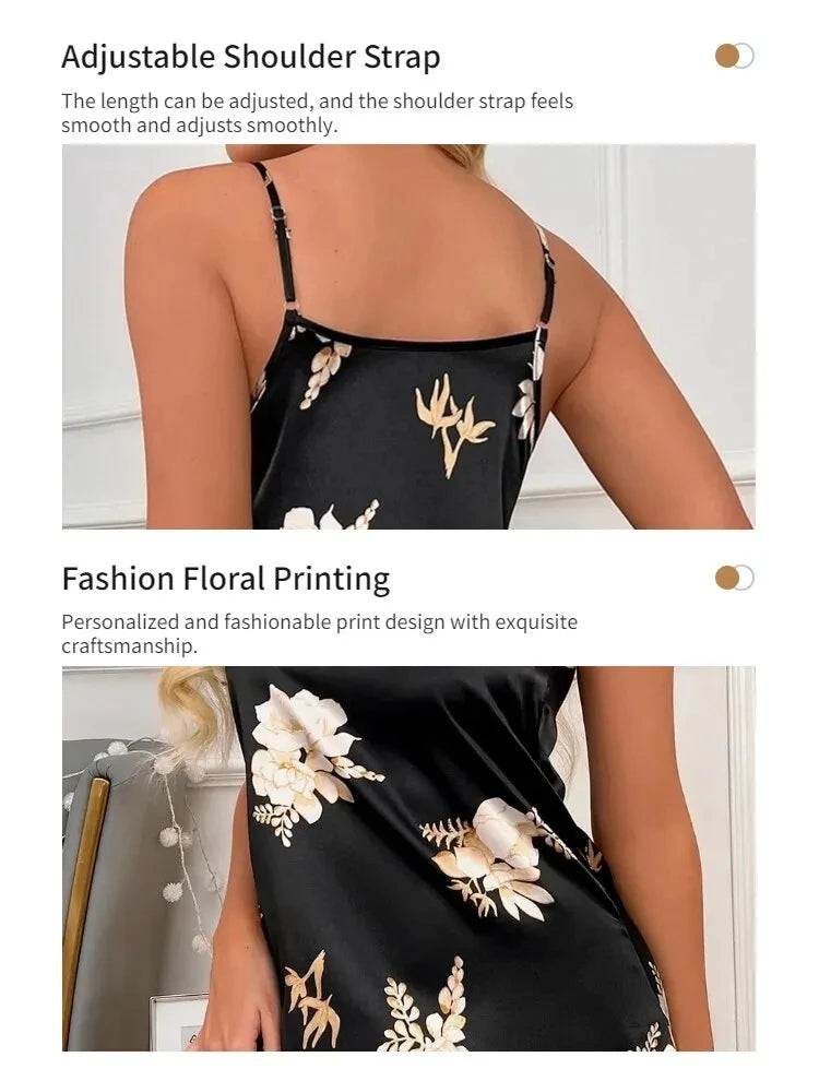 Women Floral Print Nightdress