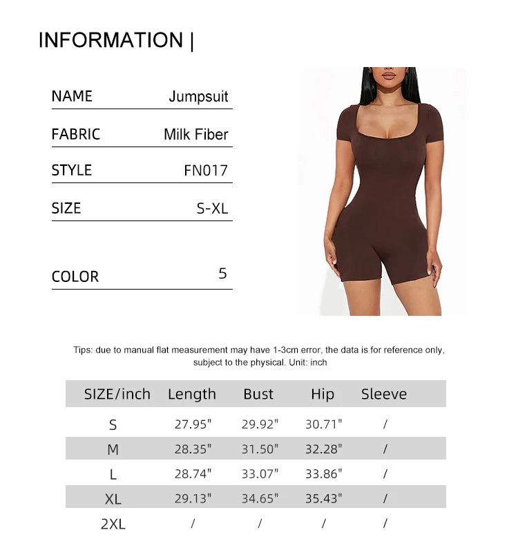 Women Solid Short Sleeve U Neck Jumpsuit