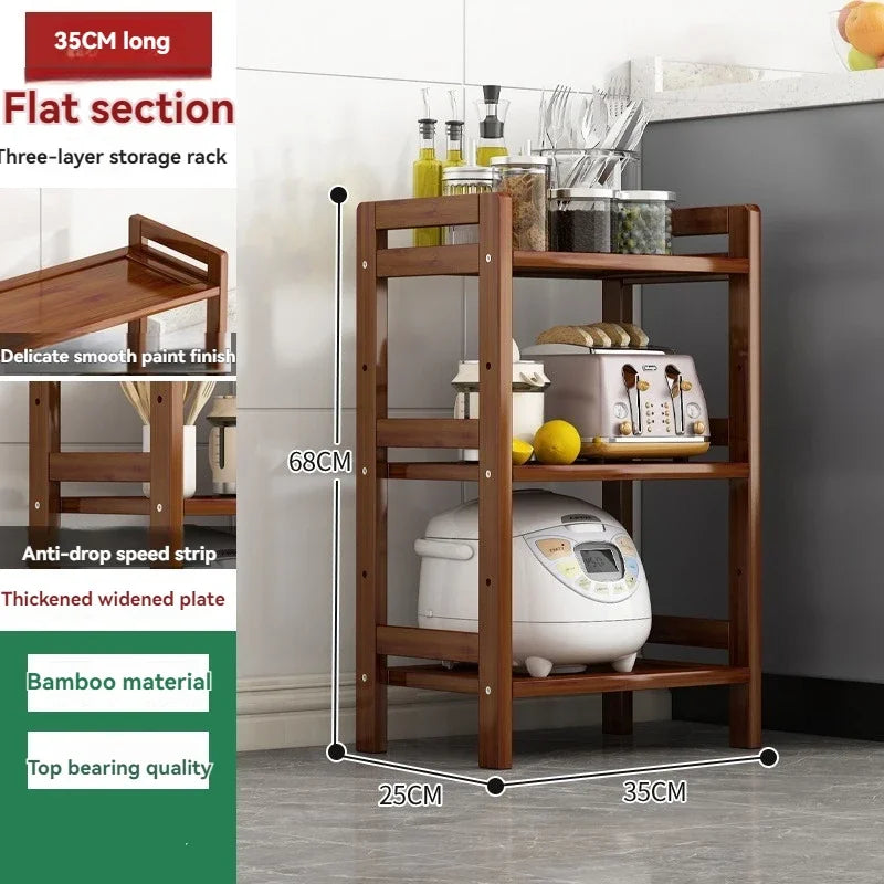 Multi-Layer Floor Standing Kitchen Shelf