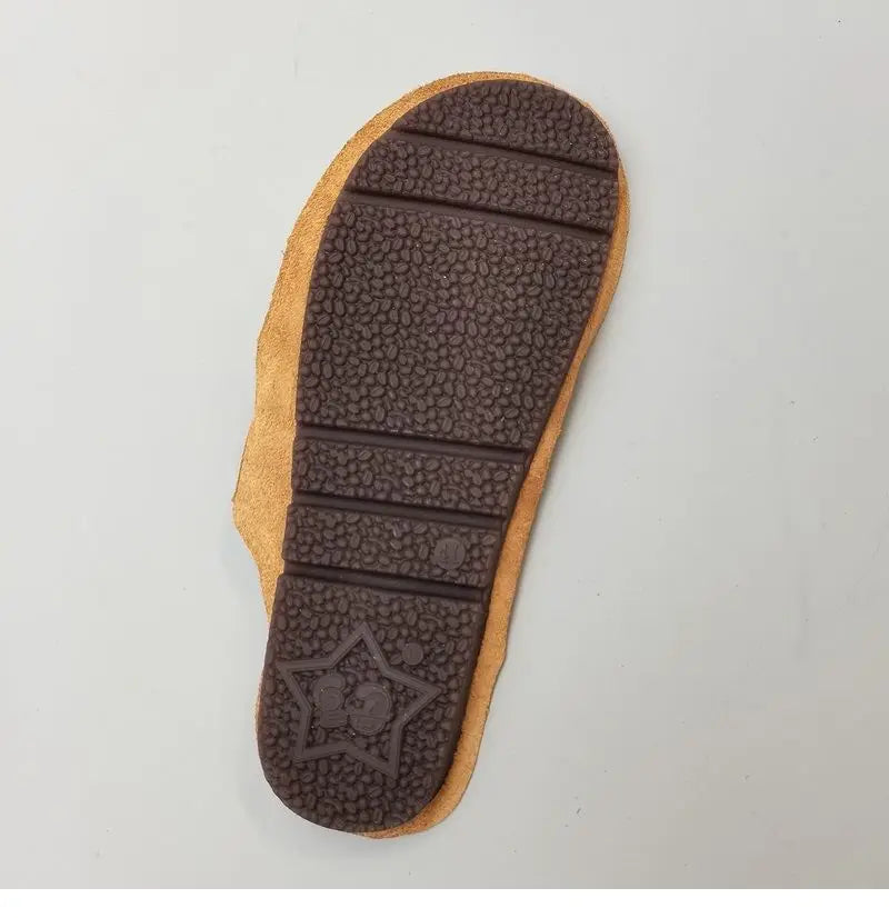 Men Retro Leather Mules