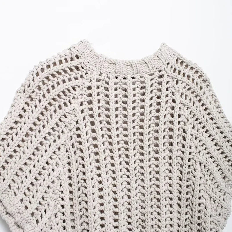 Women's Side Bow Knitted Pullover