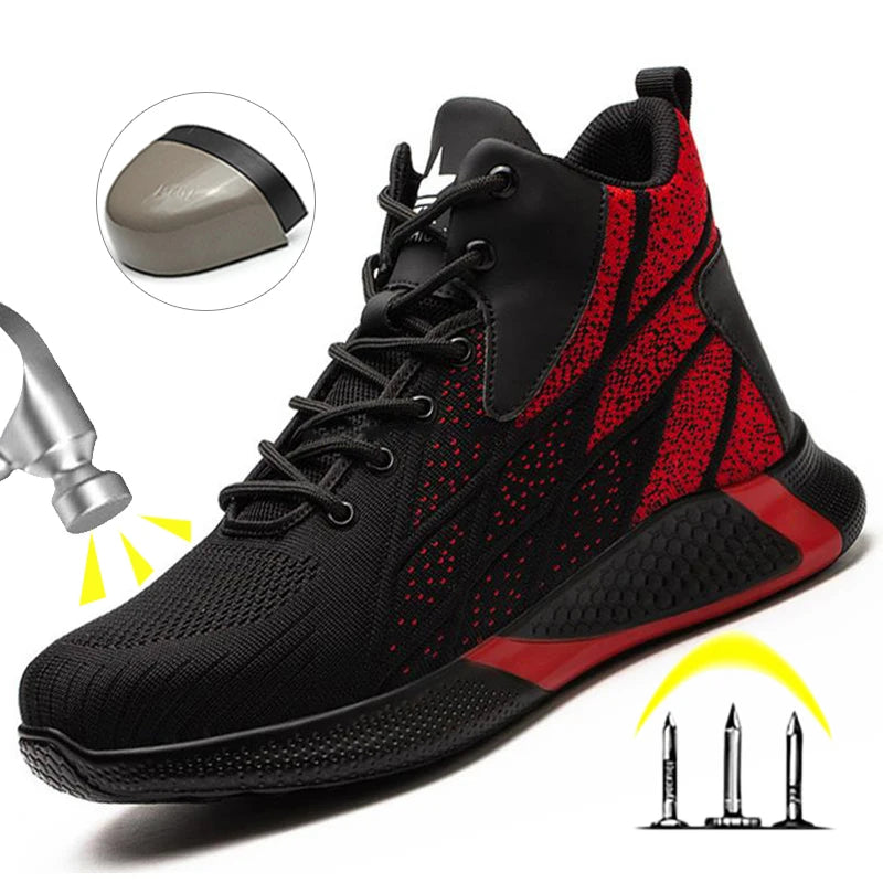 Men High Top Indestructible Safety Boots