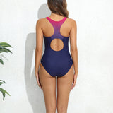 Zipper Racerback Swimsuit