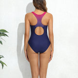 Zipper Racerback Swimsuit