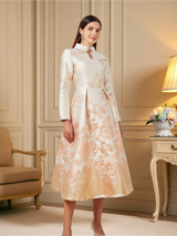 Women's Jacquard Evening Dress