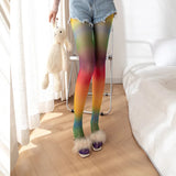 Women Floral Fishnet Socks