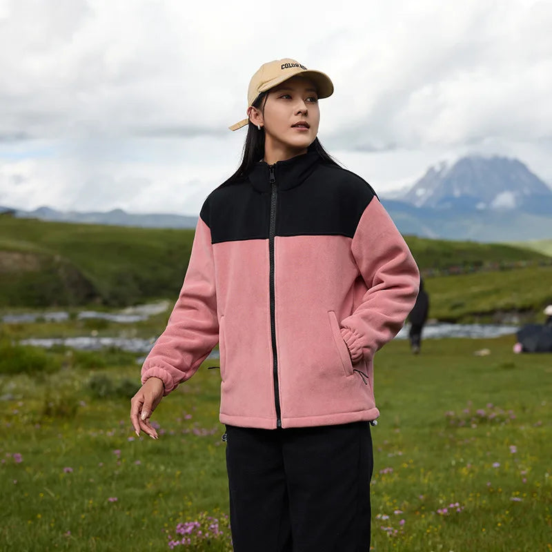 Unisex Plus Size Softshell Fleece Jacket