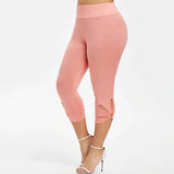 Women Plus Size Seamless Capri Leggings