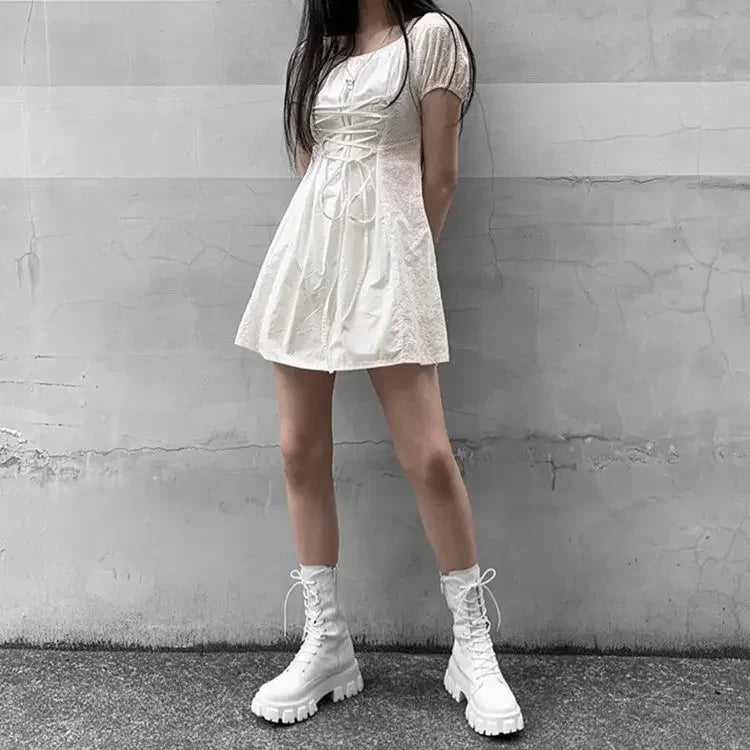 Women Mid Calf Boots Waterproof Rain Shoes