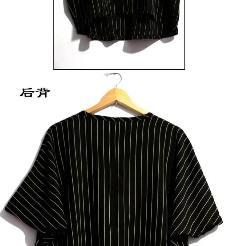 Men's Plus Size Striped Vintage T-Shirt – Loose Fit