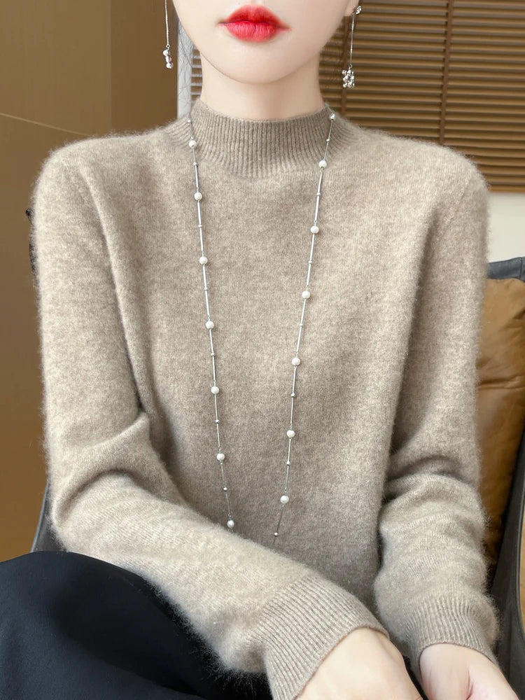 Women's Merino Wool Knit Pullover
