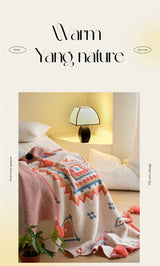 Bohemian Knit Sofa Blanket
