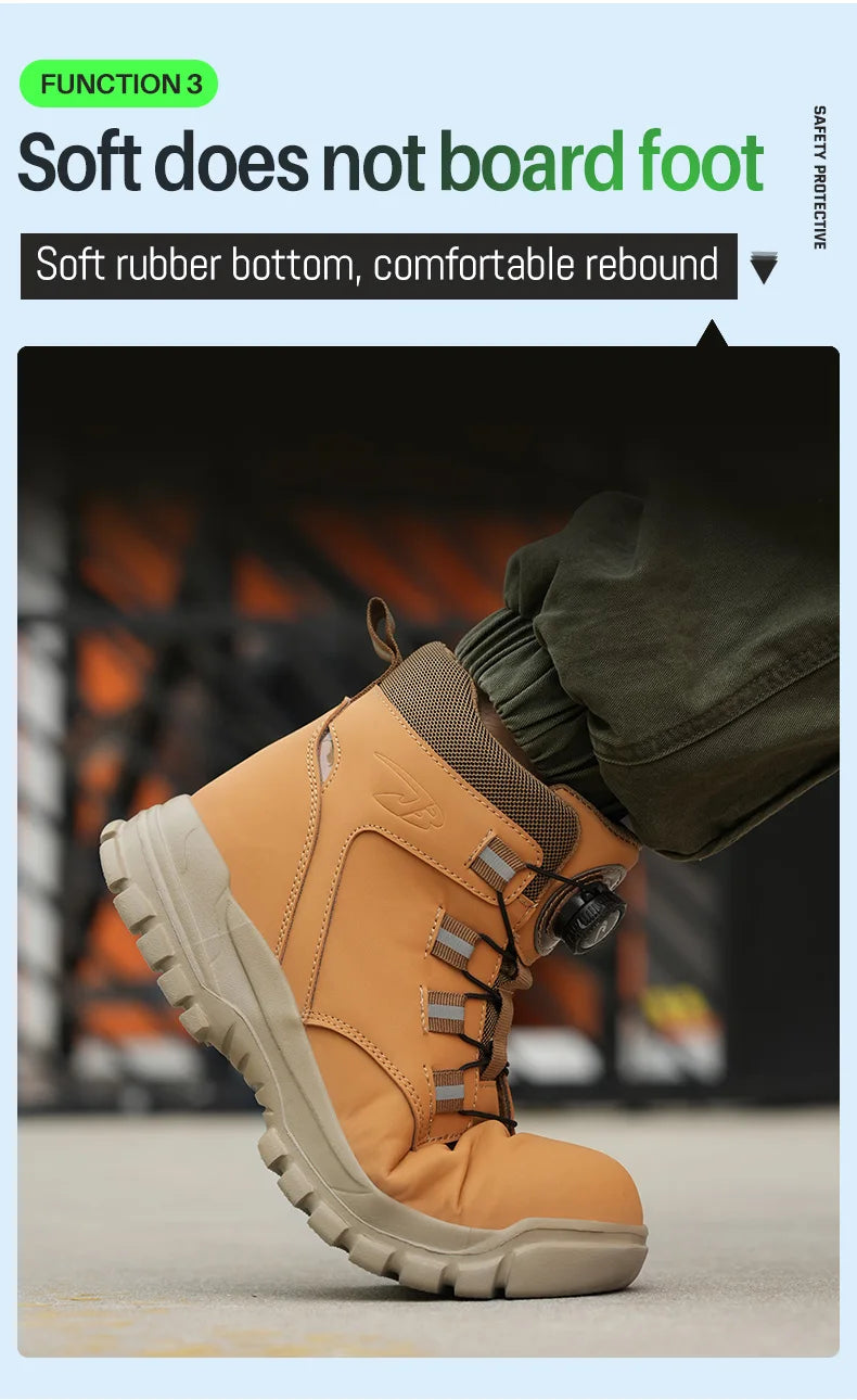 Men Waterproof Safety Work Boots
