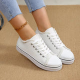 Women Canvas Shoes Low Cut Fashion Sneakers