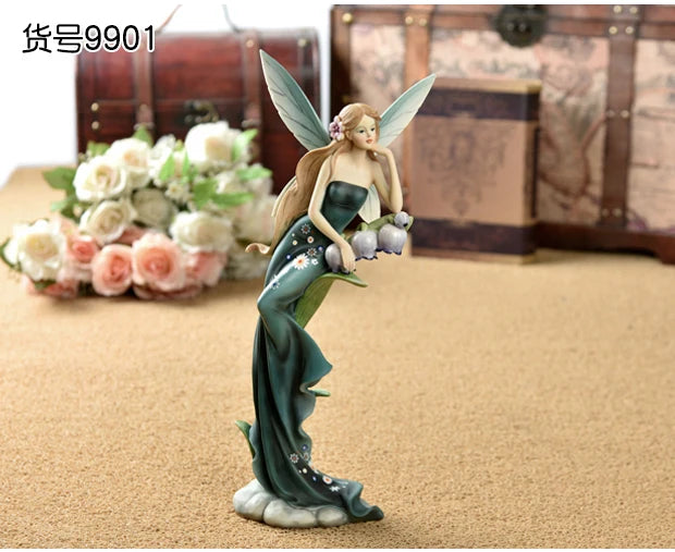 Luxury Resin Angel Figurine Decor