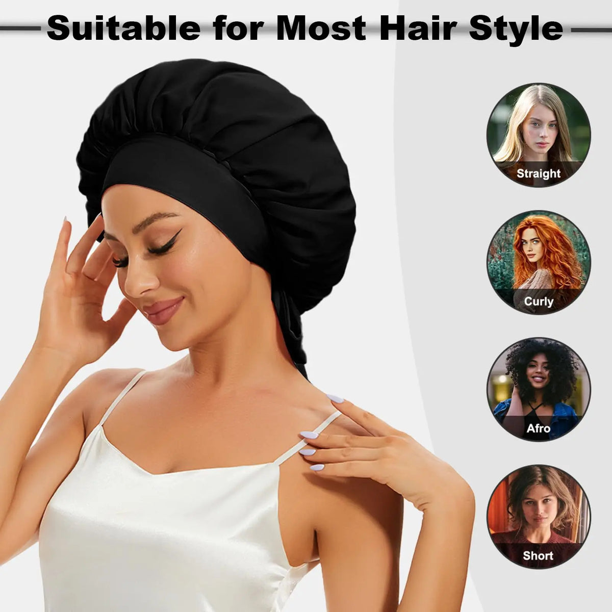 Double Layer Satin Bonnet